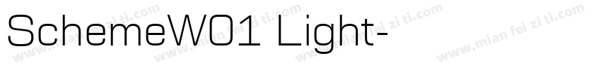 SchemeW01 Light字体转换